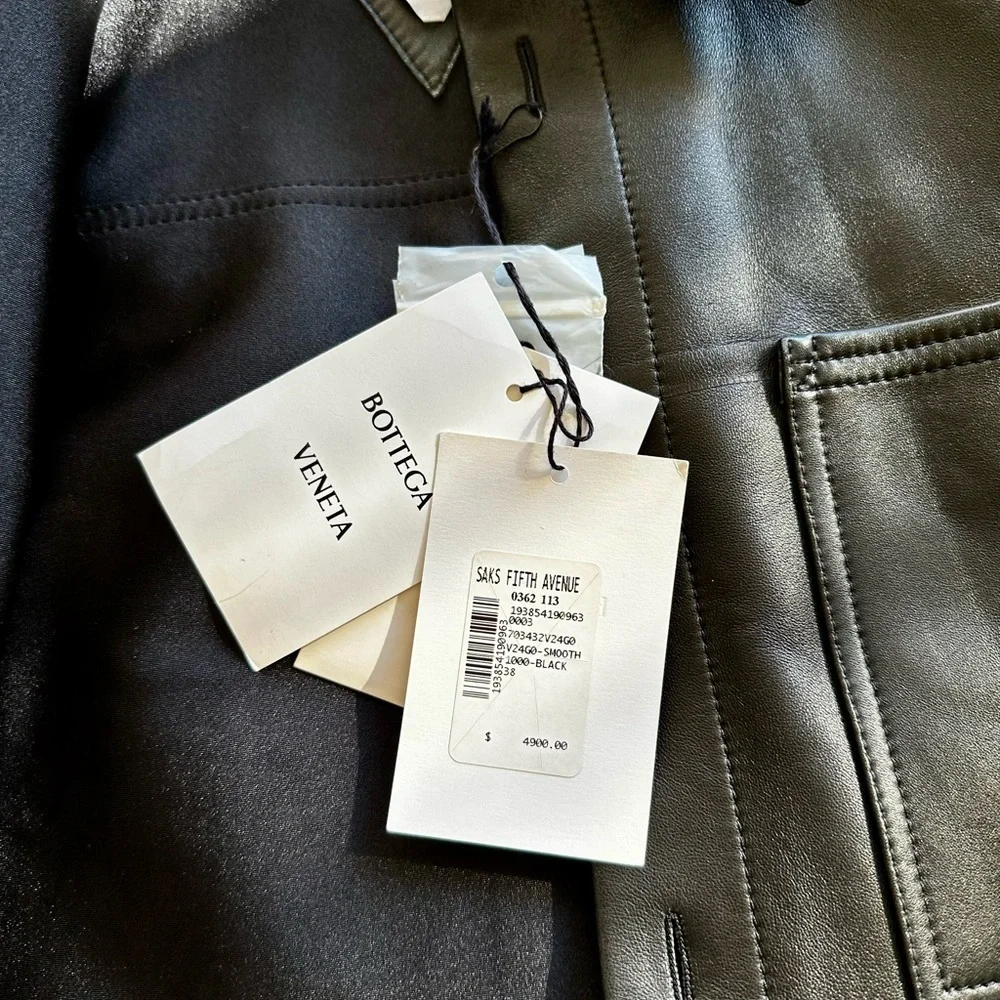 Bottega Veneta Lambskin Leather Shirt
Jacket Black IT 38 | US 6 Quiet Luxury NWT - Picture 2 of 16